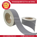 Grey color 0.8mm thickness reflective PVC leather